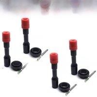 4 Rear Ignition Coil Rubber Boot with Spring for 2003-2011 For Honda Civic Hybrid 1.3L UF374 5C1405