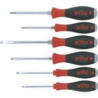 Wiha 530HK6 SoftFinish Flathead/Phillips/Screwdriver Set 6 Piece