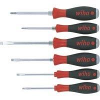Wiha 21251 6 Piece Hexagonal Hammer Through Slotted/Pozi Screwdriver Set