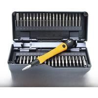 Wiha 44624 Micro-bit Set 40 in 1 Magnetic Electrostatic Dissipative Screwdriver Bit Set with Extension Rod Z6901C4 Safe Storage
