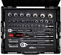 Wiha 44685 1/4in & 1/2in Nut Driver & Bit Set, 60 Piece (inc. Case) WHA44685