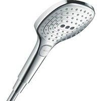 hansgrohe Raindance Select E 120 water saving hand shower, 3 spray modes, 9 l/min, chrome