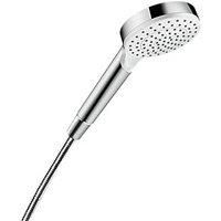 hansgrohe Crometta 100 hand shower, 1 spray mode, white/chrome