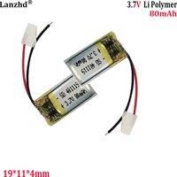 3.7V polymer lithium battery 80mAh 401120 401119 For remote control Bluetooth headset Smart bracelet batteries
