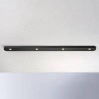 Bopp Close LED ceiling light 4-bulb, black