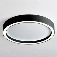 Bopp Aura LED ceiling light 55 cm white/black