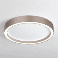 Bopp Aura LED ceiling light 30 cm white/taupe