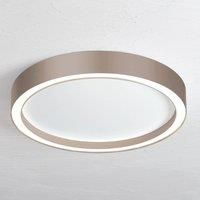 Bopp Aura LED ceiling light 55 cm white/taupe