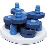 Trixie Dog Activity Flower Tower Strategy Game, Ø 30 x 13 cm, 1125 kg, white/blue