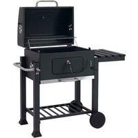 Toronto BBQ Barbecue Charcoal Tepro Trolley Anthracite/Stainless Steel