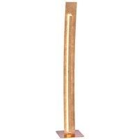 Paul Neuhaus Nevis LED floor lamp, gold leaf finish