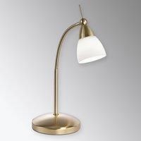 Paul Neuhaus Brass-coloured LED table lamp Pino with dimmer