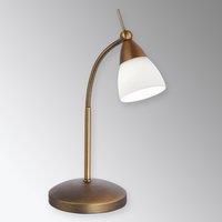 Paul Neuhaus Classic LED table lamp Pino, antique brass
