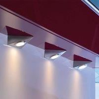 Paul Neuhaus Helena LED under-cabinet light, triangle, set of 3