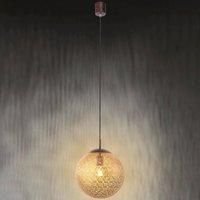 Paul Neuhaus Greta pendant light, globe lampshade, 30 cm