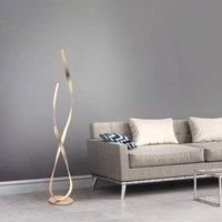Paul Neuhaus Linda LED floor lamp gold with dimmer