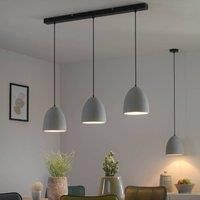 Paul Neuhaus Eton hanging light, 3-bulb, concrete