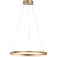 Paul Neuhaus Titus LED pendant light, round, 60 cm, matt brass