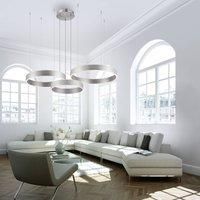 Paul Neuhaus Sculli LED pendant light, silver