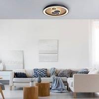 Paul Neuhaus Eliza LED ceiling light, oiled oak, 60 cm