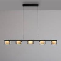 Paul Neuhaus LED hanging light Rika, 119 cm, glass, dimmable