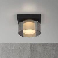 Paul Neuhaus LED ceiling lamp Rika, 15 cm, glass, dimmable