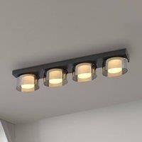 Paul Neuhaus LED ceiling lamp Rika, 70 cm, glass, dimmable