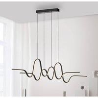 Paul Neuhaus Altitude LED hanging light, black, length 125 cm