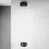 Paul Neuhaus LED pendant light Q-Stretto, black, 14.5 cm