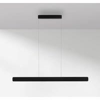 Paul Neuhaus LED pendant light Q-Stretto, black, 120 cm