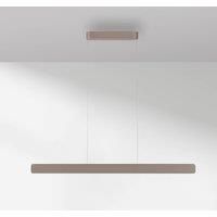 Paul Neuhaus LED pendant light Q-Stretto, bronze, 120 cm