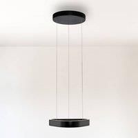 Paul Neuhaus LED pendant light Q-Stretto, black, 40.8 cm