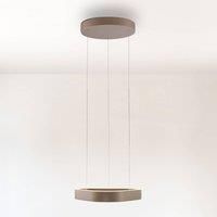 Paul Neuhaus LED pendant light Q-Stretto, bronze, 40.8 cm
