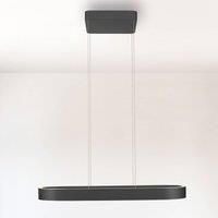 Paul Neuhaus LED pendant light Q-Stretto, black, 86.8 cm