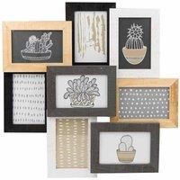 Nielsen Accent 3D Collage Picture Frame For 8 Photos 10X15 Cm Wood Frame