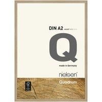 nielsen Photo Frame A2, 42x59.4cm Wood Picture Frame, Oak Photo Frame A2 with Protective Glass Front and Push and Turn Clips, Quadrum - Oak Natural
