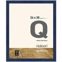 nielsen Photo Frame, 24x30cm Wood Picture Frame, Blue Photo Frame 24x30 with Protective Float Glass and Push and Turn Clips, Quadrum - Blue