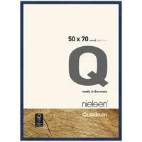 nielsen Quadrum Photo Frame, 50x70cm Wood Picture Frame, Blue Photo Frame with Protective Float Glass and Push and Turn Clips - Blue