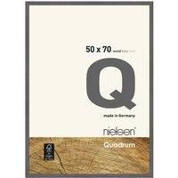 nielsen Quadrum Photo Frame, 50x70cm Wood Picture Frame, Grey Photo Frame with Protective Float Glass and Push and Turn Clips - Grey