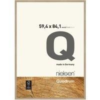 nielsen Photo Frame A1, 59.4x84.1cm Wood Picture Frame, Oak Photo Frame A1 with Protective Glass Front and Push and Turn Clips, Quadrum - Oak Natural