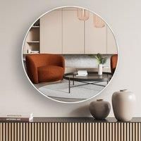 nielsen HOME Jaron Wall Mirror 80cm Round Aluminium - Silver
