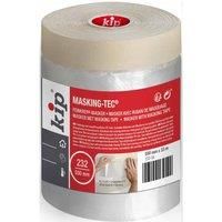 Kip Drop Cloths Pre-Taped Painters Masking Film 550mm x 33m, Masker Masking Tape with Plastic Sheet, Drape for Spraying, Covering, Suitable for Decorating, Automotive, Windows, Dust & Paint Protection