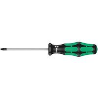 Wera Kraftform Plus 300 Series 05138260001 Torx Screwdriver 367 for Torx Screws with a Locking Pin TX 10 x 80 mm, Farbe