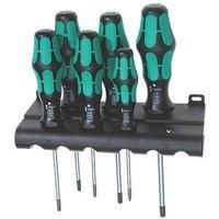 Wera 028062 6 Piece Kraftform 367 Ergonomic Torx/TRX Tip Screwdriver Set T10-T40