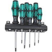 Wera 367/6 TORX® Bore Hole Kraftform Plus screwdriver set with rack, 6pc, 05138250001