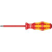 Wera 165 i PZ Kraftform Plus Lasertip VDE Insulated Screwdriver, Pozidriv 2 x 100 mm, 05006164001