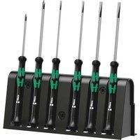 Wera 2035/6 B Kraftform Micro Screwdriver Set, for electronic applications, PH/SL, 6 Piece, 05118152001, Silver