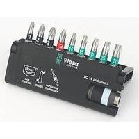 Wera 05056161001 Bit-Check Set 8100-9/TZ Torsion Extra-tough for Drill/Drivers, Metal Jointing, SL, PZ, PH 10pc