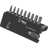 Wera 05056164001 Bit-Check Set 8167-9/TZ Torsion Extra-tough for Drill/Drivers, Metal Jointing, Torx TX8-40 10pc