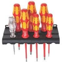 Wera 6147 Kraftform Insulated VDE Screwdriver Set, 7 Pieces